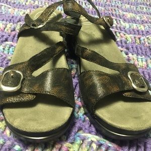 Metallic Dansko sandals